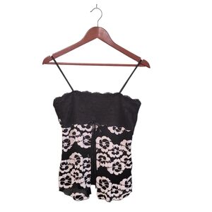 Vintage Y2k Studio Y Lace Trim Floral Bow Tie Trendy Fairy Grunge Whimsigoth Top